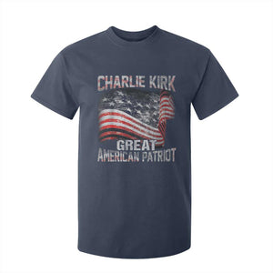 Charlie Kirk T Shirt For Kid Great American Patriot American Flag TS11 Navy Print Your Wear