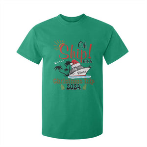 Personalized Christmas Trip T Shirt For Kid Custom Name Oh Ship It's A Christmas Trip 2024 Ship TS11 Irish Green Print Your Wear
