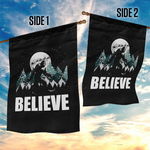 Funny Christmas Bigfoot Garden Flag Believe Santa Sasquatch Snow TS11 Print Your Wear