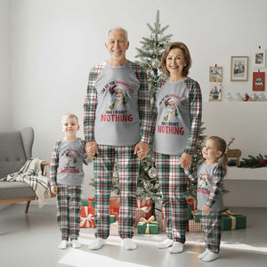 Funny Christmas Vintage Santa Plaid Pajama Set I'm On The Naughty List And I Regret Nothing TS11 Christmas Plaid Print Your Wear