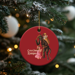 Xmas Creepy Krampus Christmas Ornament Greetings From Gruss Vom Krampus TS11 Print Your Wear