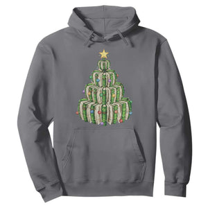 Book Christmas Tree Book Lover Teacher Librarian Hoodie TS11 Charcoal Print Your Wear