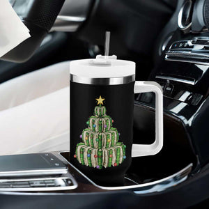 Book Christmas Tree Book Lover Teacher Librarian Tumbler With Handle TS11 Print Your Wear