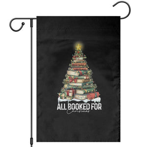 All Booked For Christmas Garden Flag Xmas Tree Lights Book Lover TS11 Black Print Your Wear