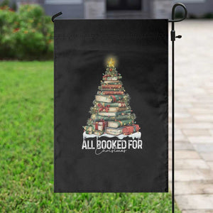 All Booked For Christmas Garden Flag Xmas Tree Lights Book Lover TS11 Print Your Wear