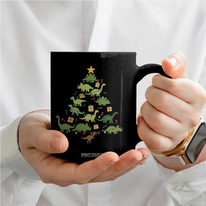 Funny Christmas Dinosaur Coffee Mug Dino Xmas Tree Rex Paleontologist TS11 Print Your Wear