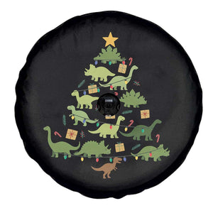 Funny Christmas Dinosaur Spare Tire Cover Dino Xmas Tree Rex Paleontologist TS11 Print Your Wear