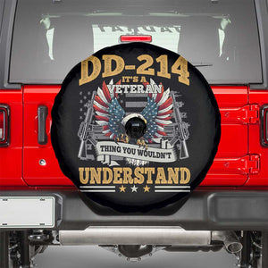 DD214 It Is A Veteran Thing You Wouldnt Understand Spare Tire Cover US Veteran Bald Egale TS11 Black Print Your Wear