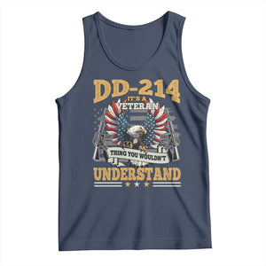 DD214 It Is A Veteran Thing You Wouldnt Understand Tank Top US Veteran Bald Egale TS11 Navy Print Your Wear