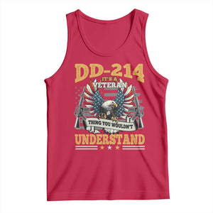 DD214 It Is A Veteran Thing You Wouldnt Understand Tank Top US Veteran Bald Egale TS11 Red Print Your Wear