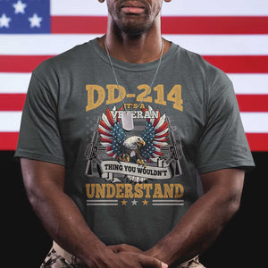 DD214 It Is A Veteran Thing You Wouldnt Understand T Shirt US Veteran Bald Egale TS11 Dark Heather Print Your Wear
