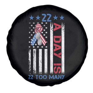 Veteran Suicide Awareness Spare Tire Cover 22 A Day Is 22 Too Many American Flag TS11 Print Your Wear