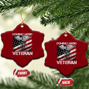 Combat Medic Veteran Ceramic Ornament Medical Military Soldier Vintage American Flag TS11 Print Your Wear