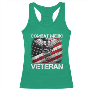 Combat Medic Veteran Racerback Tank Top Medical Military Soldier Vintage American Flag TS11 Irish Green Print Your Wear