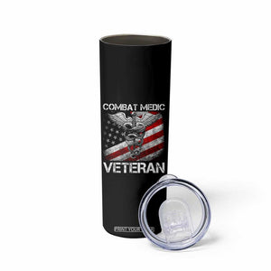 Combat Medic Veteran Skinny Tumbler Medical Military Soldier Vintage American Flag TS11 Print Your Wear