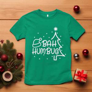 Funny Bah Humbug Christmas T Shirt Santa Hat Xmas Tree TS11 Irish Green Print Your Wear