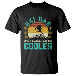 Funny Retro Skiing Father's Day T Shirt Ski Dad Like A Normal Dad But Cooler TS11 Black Print Your Wear