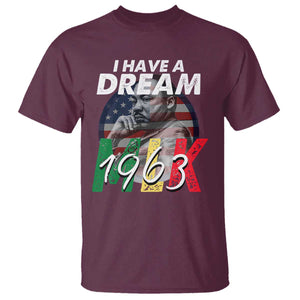 I Have A Dream Martin Luther King MLK 1963 T Shirt Black History Month TS11 Maroon Print Your Wear