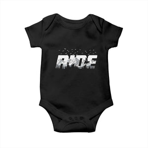 Snowmobile Ride Motor Sled Racing Winter Mountain Sports Fan Baby Onesie TS11 Black Print Your Wear