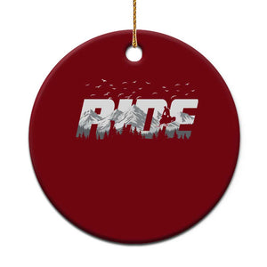 Snowmobile Ride Motor Sled Racing Winter Mountain Sports Fan Ceramic Ornament TS11 1pc Red Print Your Wear