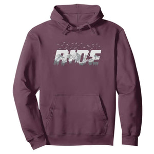 Snowmobile Ride Motor Sled Racing Winter Mountain Sports Fan Hoodie TS11 Maroon Print Your Wear