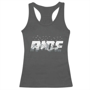 Snowmobile Ride Motor Sled Racing Winter Mountain Sports Fan Racerback Tank Top TS11 Dark Heather Print Your Wear