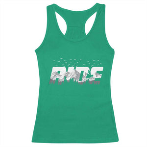 Snowmobile Ride Motor Sled Racing Winter Mountain Sports Fan Racerback Tank Top TS11 Irish Green Print Your Wear