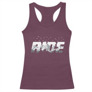 Snowmobile Ride Motor Sled Racing Winter Mountain Sports Fan Racerback Tank Top TS11 Maroon Print Your Wear
