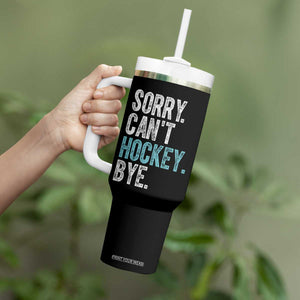 Funny Sorry Cant Hockey Bye Tumbler With Handle Ice Hockey Player TS11 Print Your Wear