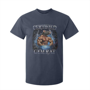 Funny Certified Gym Rat T Shirt For Kid Fitness Bodybuilding Gym Lovers Meme TS11 Navy Print Your Wear