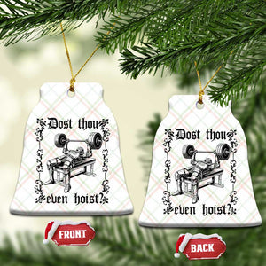 Funny Gym Meme Dost Thou Even Hoist Ceramic Ornament Medieval Knight Weight Lifting Workout TS11 Print Your Wear