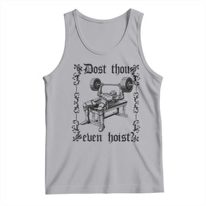 Funny Gym Meme Dost Thou Even Hoist Tank Top Medieval Knight Weight Lifting Workout TS11 Athletic Heather Print Your Wear