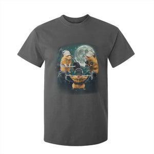 Funny Three Hamster Deadlift Gym Rat Moon Training Weightlifting Meme T Shirt For Kid TS11 Dark Heather Print Your Wear
