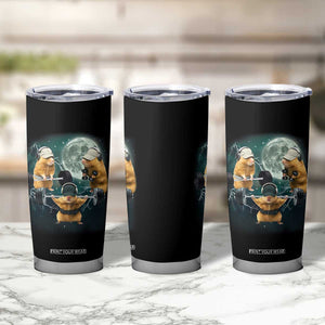 Funny Three Hamster Deadlift Gym Rat Moon Training Weightlifting Meme Tumbler Cup TS11 Print Your Wear
