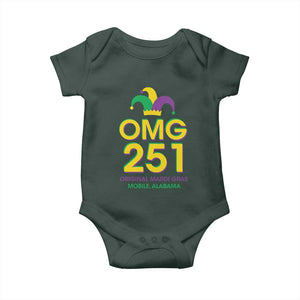 Funny Mardi Gras In Mobile Alabama Baby Onesie OMG 251 Original Mardi Gras Jester Hat TS11 Print Your Wear