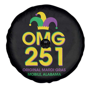 Funny Mardi Gras In Mobile Alabama Spare Tire Cover OMG 251 Original Mardi Gras Jester Hat TS11 Print Your Wear