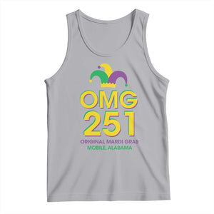 Funny Mardi Gras In Mobile Alabama Tank Top OMG 251 Original Mardi Gras Jester Hat TS11 Athletic Heather Print Your Wear