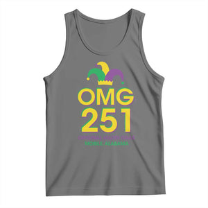Funny Mardi Gras In Mobile Alabama Tank Top OMG 251 Original Mardi Gras Jester Hat TS11 Black Heather Print Your Wear