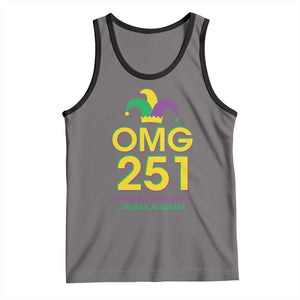Funny Mardi Gras In Mobile Alabama Tank Top OMG 251 Original Mardi Gras Jester Hat TS11 Deep Heather Black Print Your Wear
