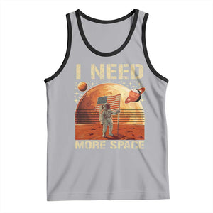 Funny Trump Mars 2025 Tank Top I Need More Space American Flag Astronauts Space TS11 Athletic Heather Black Print Your Wear
