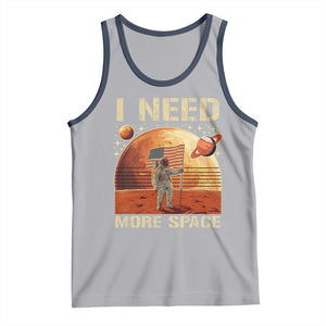 Funny Trump Mars 2025 Tank Top I Need More Space American Flag Astronauts Space TS11 Athletic Heather Navy Print Your Wear
