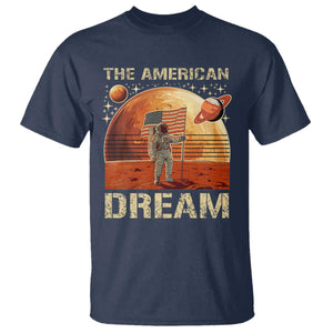 Funny Trump Mars 2025 T Shirt The American Dream American Flag Astronauts Space TS11 Navy Print Your Wear