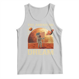 Funny Trump Mars 2025 Tank Top The American Dream American Flag Astronauts Space TS11 Ash Print Your Wear