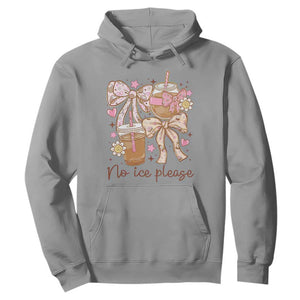 No Ice Please Hoodie Funny Coffee Lover Pro Immigration Political TS11 Sport Gray Print Your Wear