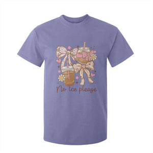 No Ice Please T Shirt For Kid Funny Coffee Lover Pro Immigration Political TS11 Violet Print Your Wear