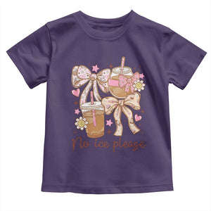 No Ice Please Toddler T Shirt Funny Coffee Lover Pro Immigration Political TS11 Purple Print Your Wear