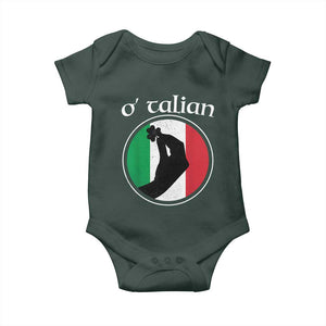 Funny O'Talian Baby Onesie St Patrick's Day Italian Pinched Fingers Shamrock TS11 Print Your Wear