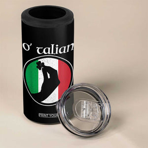 Funny O'Talian 4 in 1 Can Cooler Tumbler St Patrick's Day Italian Pinched Fingers Shamrock TS11 Print Your Wear