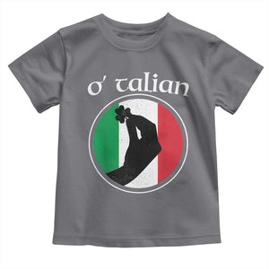 Funny O'Talian Toddler T Shirt St Patrick's Day Italian Pinched Fingers Shamrock TS11 Charcoal Print Your Wear