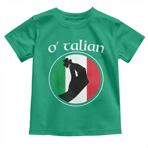 Funny O'Talian Toddler T Shirt St Patrick's Day Italian Pinched Fingers Shamrock TS11 Irish Green Print Your Wear